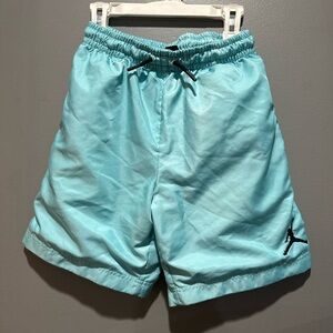 Light Blue air Jordan Athletic Swim with mesh lining youth Medium 10-12
